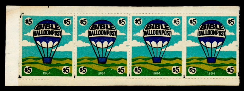 Bible Balloon Post $5 in strip of four