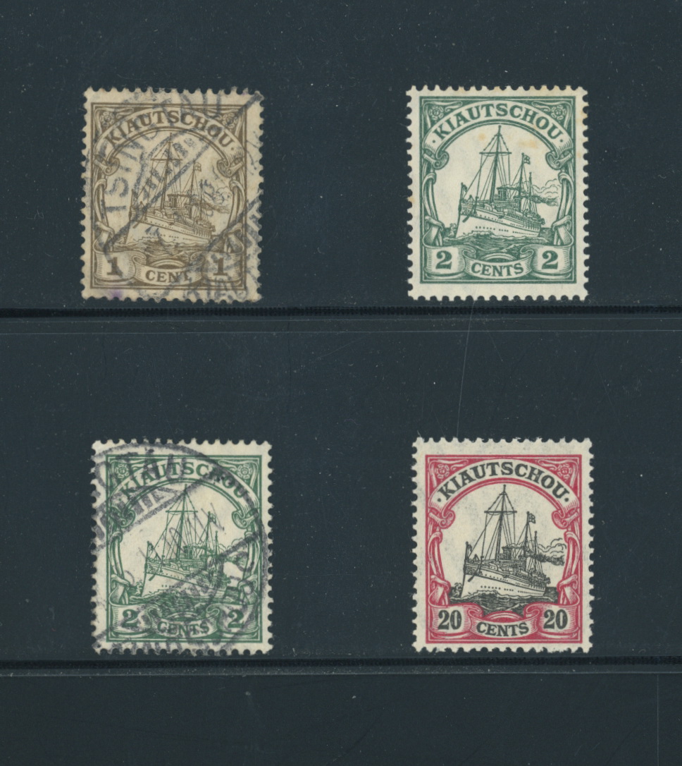 Kiauchau 33 used, 34 used and unused NH and 37a NH