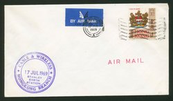 1969 July 17 commemorating Communications via Earth Satellite Station