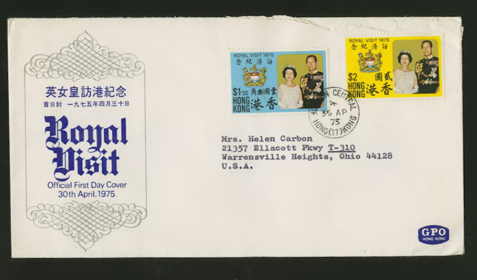 304-05 on 1975 April 30 First Day Cover, torn open at UR near stamps