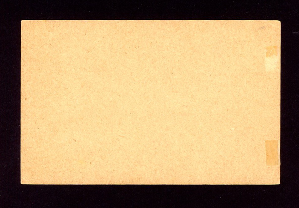 Postal Card - Yang P28 1912 King George V 4c, toned and UL corner cut (2 images)