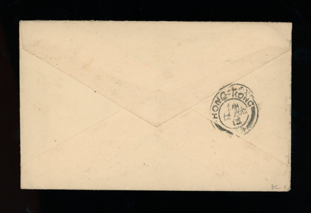 1913 August 11 Canton 10c to U.S.A. on "Empress of Asia"