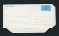 Hong Kong Postal Air Letter (Aerogrammes) Yang AL23 1983 (April 7) Queen Elizabeth II (Map Design) $1.30, slightly toned and creased