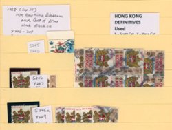 Commemoratives on stock sheet, used (3 images)