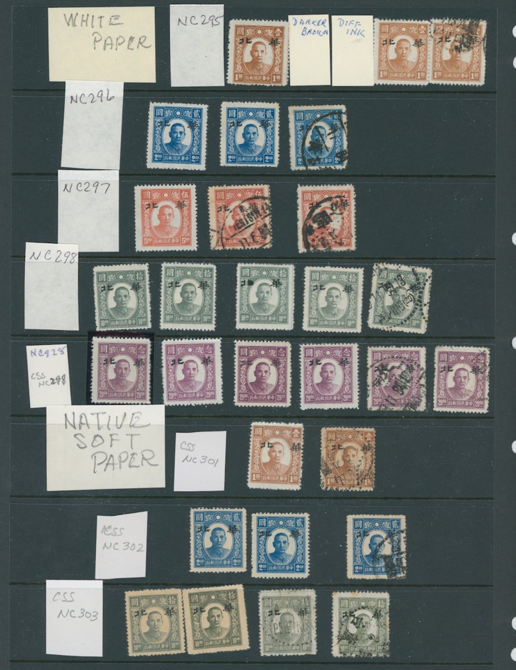 New Peking Sin Min Dr. SYS Collection on two pages (catalog is $230+) (3 images, including a detailed list)