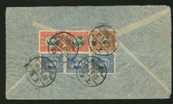 1940 March 22 Shanghai $15.75 airmail to USA (2 images)