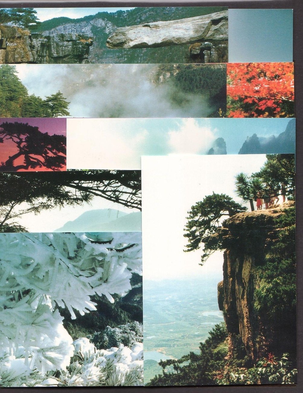 YP14A and B 1994 Landscapes of Mount Lushan Stamped Postcards (2 set of 10)