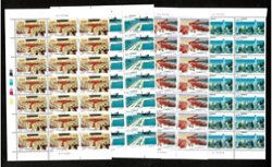 2741-44 PRC 1996-31 in panes of 21 (3 x 7)