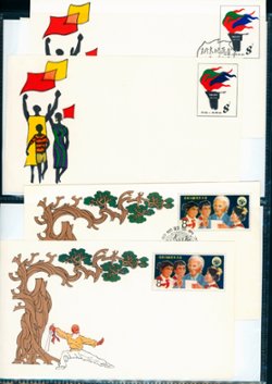 Collection of 70 Commemorative Stamped Envelopes; CF1-52 unused and CF1-18 with First Day Cancels, in an attractive G&K binder