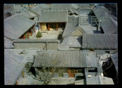 2049-2062 in a special presentation book on dwellings with text, many pictures and some related stamps, hardbound