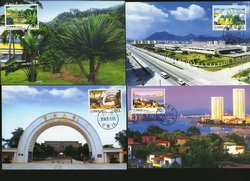 3359-62 PRC 2004-10 complete set on four Hometown Maxicards