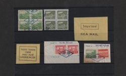 Taiwan Revenues, 43 Stamps from 1945 Japan occupation to 1967 issues, multiples, labels and several on pieces
