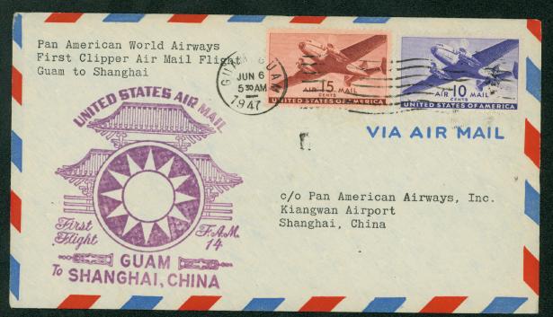 1947, June 6 Guam to Shanghai FAM 14