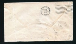 1940 Feb.7 Shanghai main post office in Chinese section 50c surface to USA, received and forwarded from Tryon Feb. 7, rec'd Saint Petersburg Feb. 9 (2 images)