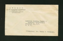 1948 Nov. 25 Shanghai $6,000,000 (22 day rate) surface to USA (2 images)