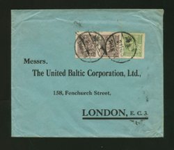 1948 Nov. 25 Shanghai $700,000 to England, creased at top (2 images)