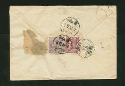 1948 Dec. 8 Canton $1,500,000 registered express to Shanghai (2 images)