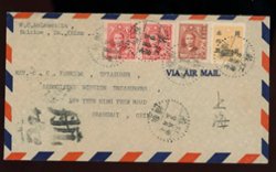 1948 May 25 Sunpu (near Haichow), Kiangsu, $12,000 airmail to Shanghai (2 images)