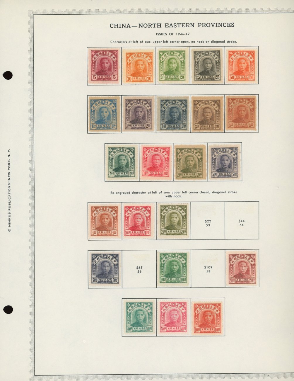 Northeastern Provinces collection on four pages (4 images)