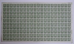 444f 3c East Szechwan on Dah Tung Sheet of 200 CSS 569 Chan 483 with Small "3" at 165/200 and 175/200 and Pair, One with higher surcharge at 64-5/200 and 74-5/200, numerous Perf. separations and selvedge creases, 5 stamps creased in column 5