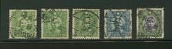 Perfin - group of "YTT" and one "NCB" (2 images)
