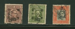 Perfin - group of 3 "YTT" perfins