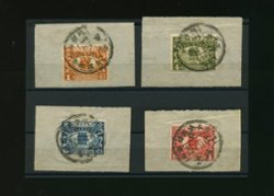 284-87 CSS 355-58 Dr. SYS Burial Commemoratives on piece with First Day Cancels