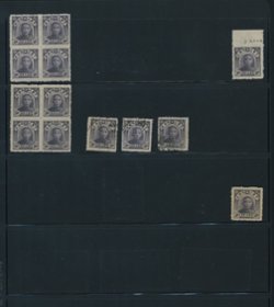 NEP - from 12-25, Study of Type II second set on Vario pages, shipped on pages (4 images)