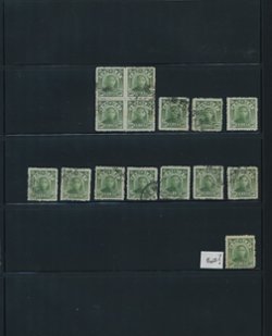 NEP - from 12-25, Study of Type II second set on Vario pages, shipped on pages (4 images)
