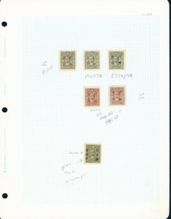 Postal Savings Stamps (numbers used are from J. Millard Williams 1976 catalog) ( current listings are on pages 315-332 of the CSS Catalog) (6 images)