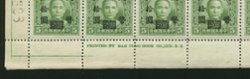 668 variety CSS 1035c "DAII" instead of "DAH" in Printer's Imprint on LL pane of 50 (2 images)