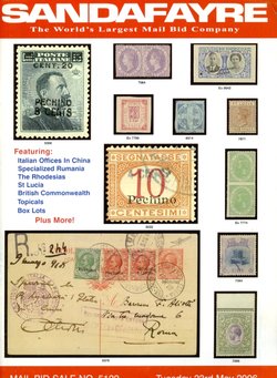 Sandafayre Mail Bid Sale No. 5122 auction catalog (5/2006). Begins with 130 lots of Italian Offices in China. In very good condition. (10 oz.)