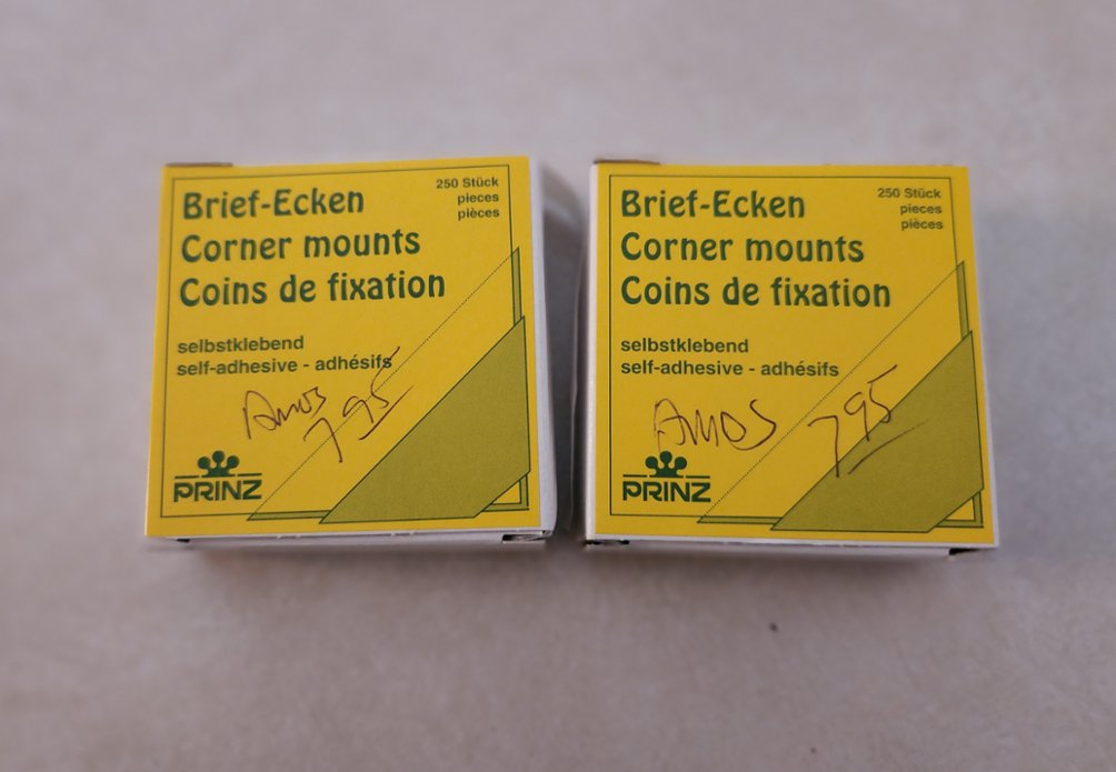 Corner Mounts, two packages (originally 250 each, but packages have been opened and are not full)