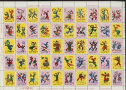 Labels - sheet of 50 Tuberculosis seals